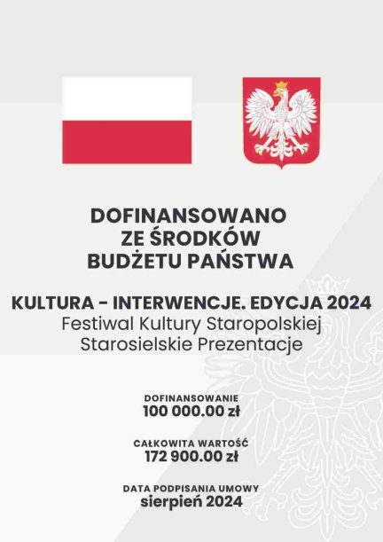 Starosielskie Prezentacje Dofinansowano ze środków 2024